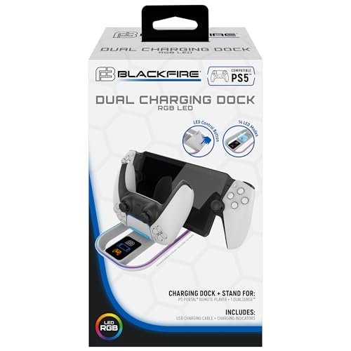 Blackfire Dual CHARGINGDOCK PSPORTAL + DUALS RGB PS5 von Ardistel