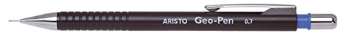 GEOtec Druckbleistift, Drehbleistift Feinminenstift Geo-Pen, 0,7, HB, schwarz von Aristo