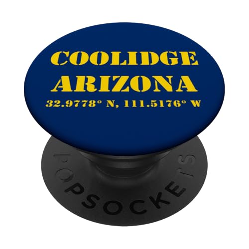 Coolidge Arizona Koordinaten Souvenir PopSockets mit austauschbarem PopGrip von Arizona Cities & Towns