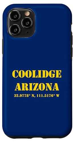 Hülle für iPhone 11 Pro Coolidge Arizona Koordinaten Souvenir von Arizona Cities & Towns