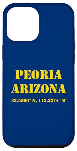 Hülle für iPhone 12 Pro Max Peoria Arizona Koordinaten Souvenir von Arizona Cities & Towns