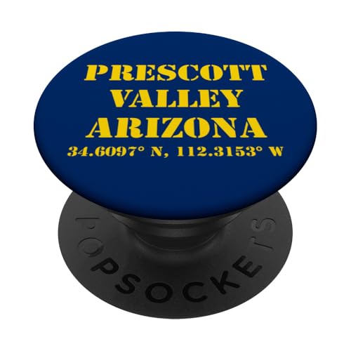 Prescott Valley Arizona Koordinaten Souvenir PopSockets mit austauschbarem PopGrip von Arizona Cities & Towns