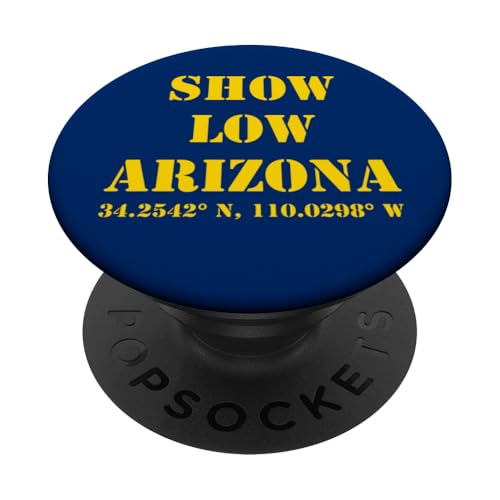 Show Low Arizona Koordinaten Souvenir PopSockets mit austauschbarem PopGrip von Arizona Cities & Towns