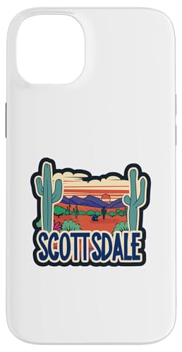 Hülle für iPhone 14 Plus Scottsdale Arizona AZ Kaktus Wüste Urlaub Wanderung Abenteuer von Arizona Tourism Design Shop