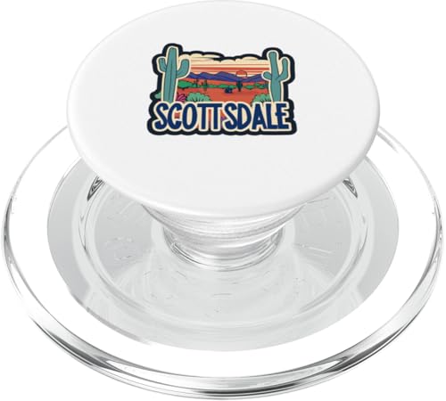 Scottsdale Arizona AZ Kaktus Wüste Urlaub Wanderung Abenteuer PopSockets PopGrip für MagSafe von Arizona Tourism Design Shop