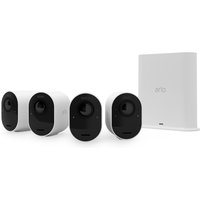 Arlo Ultra 2 Spotlight Kamera - Kabelloses 4K-Überwachungssystem mit 4 Kameras - Weiß von Arlo