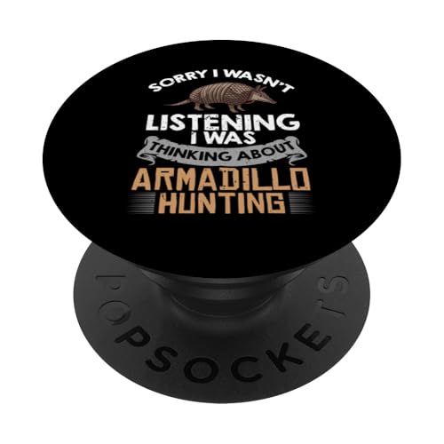 Gürteltier Jagd Lustig Schießen Wildtiere PopSockets Klebender PopGrip von Armadillo Hunting