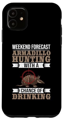 Hülle für iPhone 11 Gürteltier Jagd Lustig Schießen Wildtiere von Armadillo Hunting