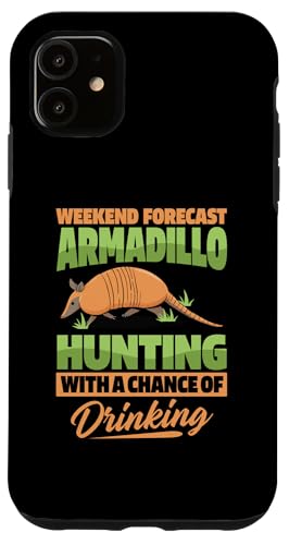 Hülle für iPhone 11 Gürteltier Jagd Lustig Schießen Wildtiere von Armadillo Hunting