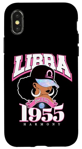 Libra 1955 Melanin Göttin Astrologie Kleidung Hülle für iPhone X/XS von Around The Way Girls: Black Queen Star Sign