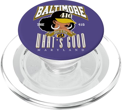 Moderne Afro-Grafiken für die Maryland-Kultur PopSockets PopGrip für MagSafe von Around the Way Girls: The Afro Flock & Birds