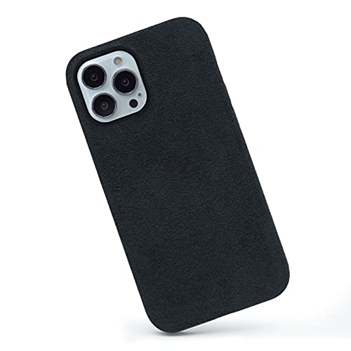 Arrivly Ultrafiber Handyhülle für iPhone 13 Pro Hülle Silikon Kratzfest iPhone 13 Pro Case Mikrofaser Flexible ​Cover Schwarz Schutzhülle iPhone 13 Pro von Arrivly