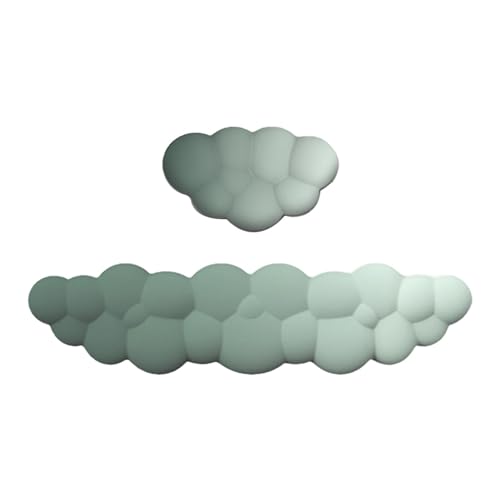 Arrovarp Cloud-Maus-Handgelenkauflage,Cloud-Handgelenkauflage-Tastatur,2 Stück bequeme Handgelenkauflage aus Memory-Schaum - Niedliche Tastaturauflage, ergonomische Tastaturauflage aus -Schaum, von Arrovarp