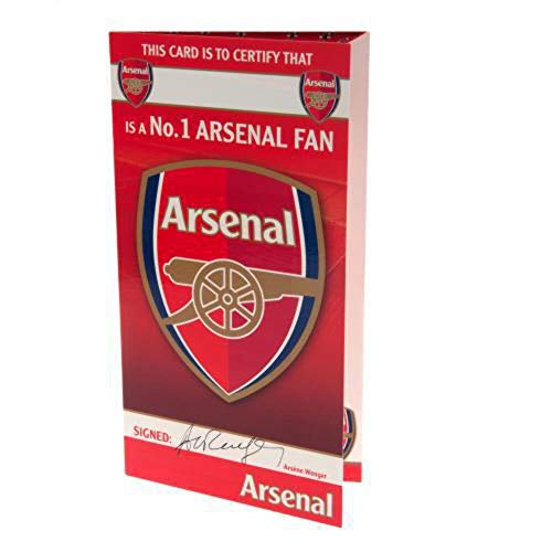 Offizielle Arsenal FC Geburtstagskarte – Nr. 1 Fan-Zertifikat von Arsenal F.C.