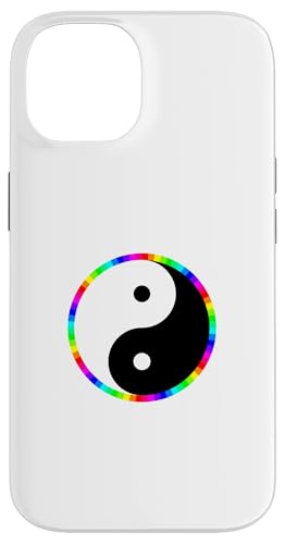 Hülle für iPhone 14 Regenbogen-Bordüre Yin Yang von ArtAttack