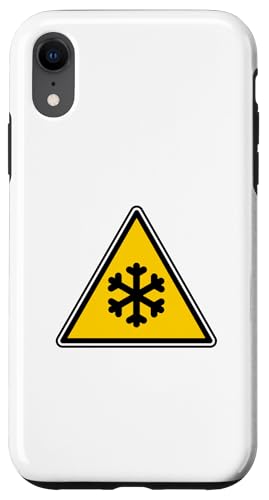 Hülle für iPhone XR Warnschild Icy Road Freeze von ArtAttack