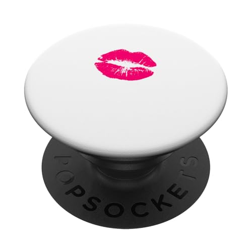 Rosafarbener Lippenstift Mark Kiss PopSockets Klebender PopGrip von ArtAttack