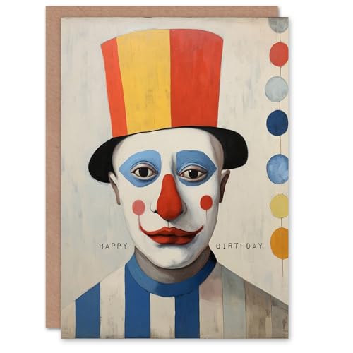 Artery8 Seltsamer Sanfter Clown Geburtstagskarte von Artery8