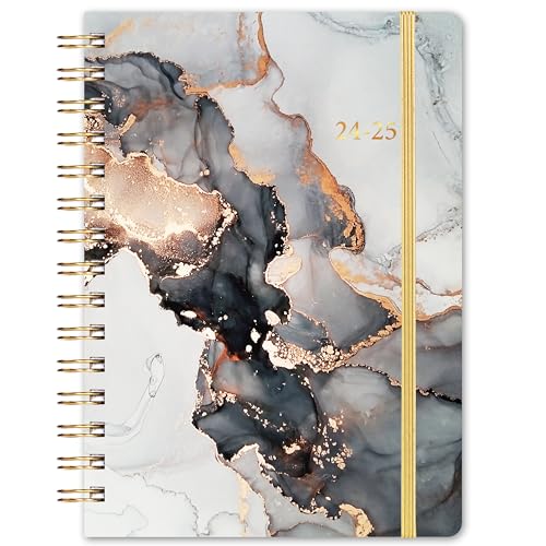 Kalender 2024 2025 - Terminplaner 2024 2025, Wochenplaner 2024 2025 A5, August 2024 - Juli 2025, 15,3 x 21,3 cm, Schwarz, Artfan von Artfan