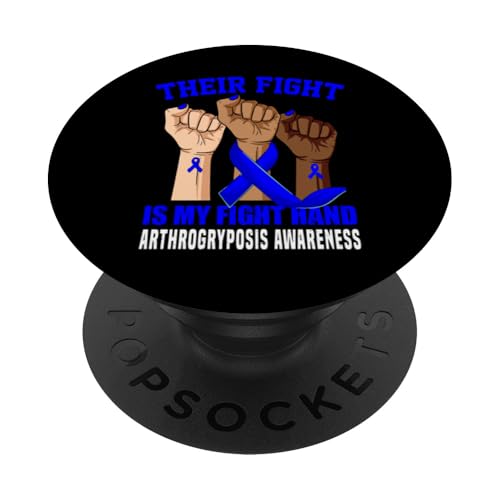 Arthrogryposis Awareness Blue Ribbon Support Zitat Frauen PopSockets Klebender PopGrip von Arthrogryposis Awareness Products (Lwaka)