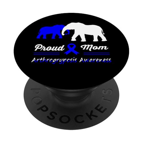 Arthrogryposis Bewusstsein Elefant Mutter Mutter Unterstützung Familie PopSockets Klebender PopGrip von Arthrogryposis Awareness Products (Lwaka)