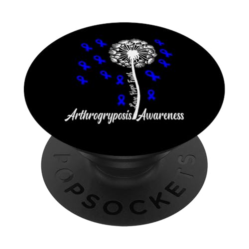 Arthrogryposis Bewusstsein Glaube Hoffnung Liebe Löwenzahn Unterstützung PopSockets Klebender PopGrip von Arthrogryposis Awareness Products (Lwaka)