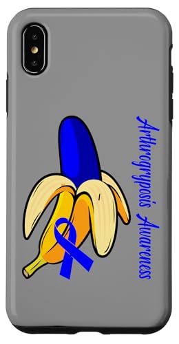 Hülle für iPhone XS Max Arthrogryposis Awareness Lustiges Bananenliebhaber-Blauband von Arthrogryposis Awareness Products (Lwaka)