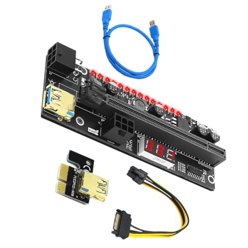 ARTIBETTER 1 Satz Riser-Karte Pci-Extender Pci-e 1x Auf 16x Adapter Pci-e 1x Bis 16x Riser Pci-Riser Pci-e 1x Bis 16x Extender Pci-erweiterungsadapter Pci-e-kartenadapter Black Leiterplatte von Artibetter