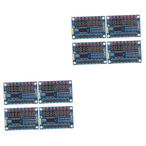 ARTIBETTER 8 Stück Mikrocontroller Anzeigemodul Mit Mikrocontroller Anzeigemodul Mit Tasten LED Platine LED Digitalröhren Anzeigemodul Für Mikrocontroller von Artibetter