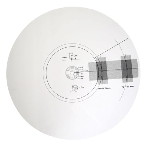 ARTIBETTER Eingabestift-kalibrierscheibe Vinyl-recorder-versorgung Entfernungsmesser Für Plattenspieler Vinyl-recorder-zubehör Plattenspieler Ausrichtung Musik-accessoire Acryl Weiß von Artibetter