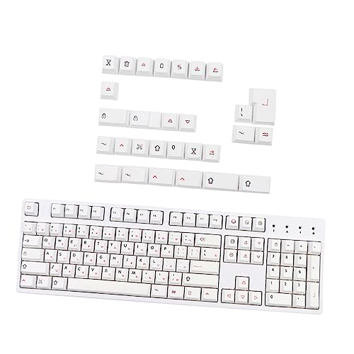 Artibetter 1 Satz Tastenkappe mechanische Tastaturen Tastatur-Dekor Laptop-Tastatur Tastatur mechanisch Mechanical Keyboard mechanische tatatur keyscaps Tastaturschutz Laptop-Zubehör pbt Weiß von Artibetter