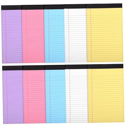 Artibetter 10er-Packung Farbiger Notizblock Professional Kratzen Notizbuch Legal Gefüttert Regiert Bunt Pads Notizblöcke Für Die Arbeit Treffen Exekutive Unterlage Notizbilder Papier Artibetter 10er-Packung Farbiger Notizblock Professional Kratzen Notizbuch Legal Gefüttert Regiert Bunt Pads Notizblöcke Für Die Arbeit Treffen Exekutive Unterlage Notizbilder Papier von Artibetter