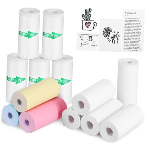 Artibetter 13 Rollen Thermopapier Mini-Druckpapier Druckerpapier Druckpapier für Farbdruckpapier Vielseitiges Druckpapier Drucker Zubehör Papier für Drucker Aufkleber für Thermodrucker von Artibetter