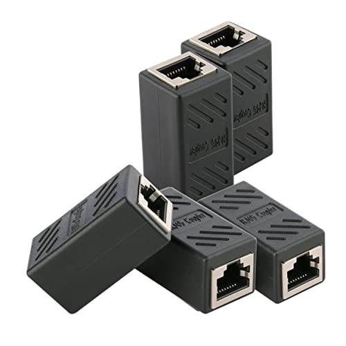 Artibetter 5St Cat6 Inline-Koppler Kupplungskabel von Buchse zu Buchse netzwerkkabel verbinder Black von Artibetter