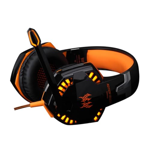 Artibetter Gaming-kopfhörer Mit Led-licht Gaming-ohrhörer-Gaming Kabellose Kopfhörer Computer-kopfhörer USB-kopfhörer Reise-Headset Computerspiel-kopfhörer Kabelloses Headset Black von Artibetter