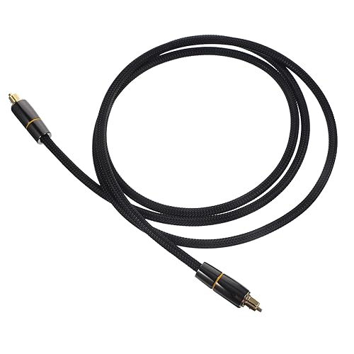 Artibetter glasfaserkabel fiber optic cable Rostfreies Audiokabel Optische Faserkabel optical audio cable digitales Audiokabel digitales optisches Kabel optisches kabel für fernseher Black von Artibetter