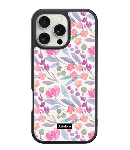 ArtsEvo VitaGuard Series Hülle für iPhone 1-6 Pro Max, Fortschrittliche Drucktechnologie, 360° Rundumschutz mit unvergleichlichem Stoßschutz - Cute Floral von ArtsEvo