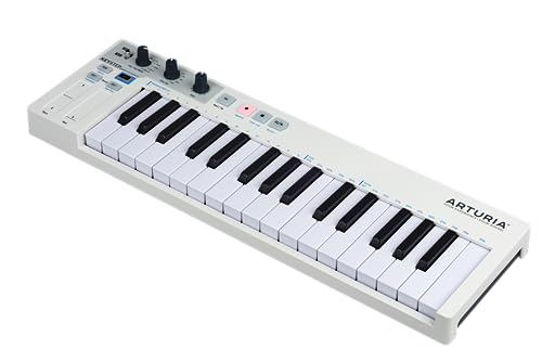 Arturia - Keystep - Portabler MIDI Controller, Sequenzer und Arpeggiator - 32 Slimkey-Tasten, Polyphoner Step-Sequenzer it 8 Speicherplätzen, Arpeggiator mit 8 Modi, CV-kompatibel - Weiß von Arturia