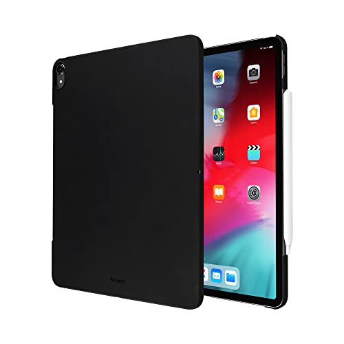 Artwizz Rubber Clip Schutzhülle kompatibel für iPad Pro 12,9 (2018) - Schlanke Hülle mit Soft-Touch-Beschichtung, Schwarz von Artwizz