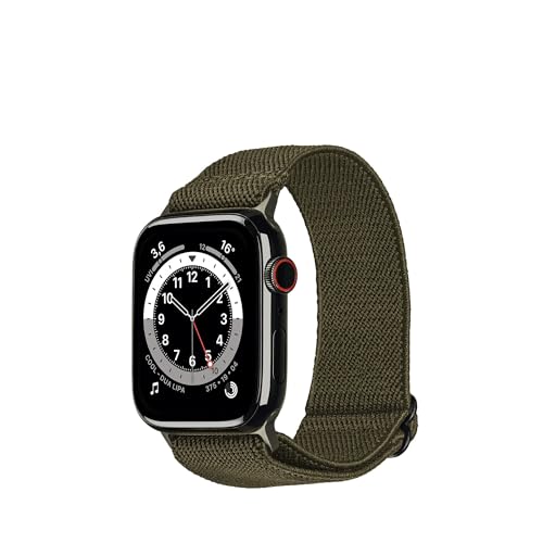 Artwizz WatchBand Flex kompatibel mit Apple Watch Ultra [49mm] 10 [46mm] 9 8 7 [45mm] SE 6 5 4 [44mm] 3 2 1 [42mm] Atmungsaktives Stoffarmband, Grün von Artwizz