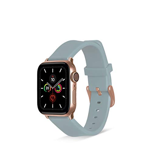 Artwizz WatchBand Silicone Armband kompatibel mit Apple Watch 10 [42mm] 9 8 7 [41mm] SE 6 5 4 [40mm] 3 2 1 [38mm] - Silikon Armband mit Adapter - Hellgrau von Artwizz