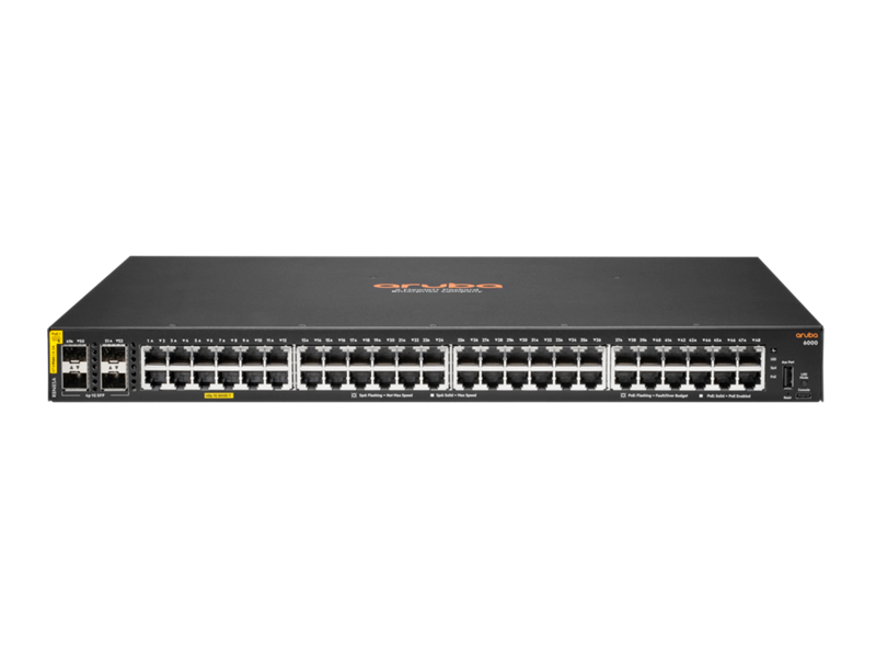 Aruba 6000 52-Port Switch (R8N85A) B-Ware [48x Gigabit LAN, PoE+, 4x SFP] von Aruba