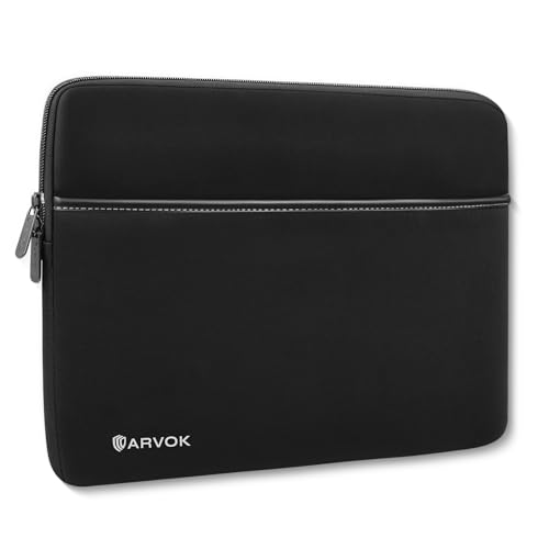 ARVOK 13 13,3 14 Zoll Laptoptasche Schutzhülle für MacBook Air/Pro (M3 - M1), Laptophülle mit Klein Fall für HP/Dell/Lenovo/Asus/Acer/Samsung, Wasserdicht Neopren Laptop Sleeve Case mit Tasche von Arvok