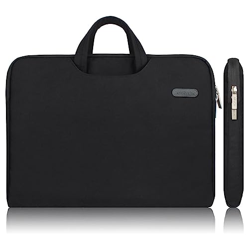 Arvok Laptoptasche 15,6-16 Zoll Notebooktasche Schutzhülle für Uni Arbeit Business, Wasserdicht Laptophülle Notebook Hülle Tasche für Acer/Asus/Dell/Fujitsu/HP/Samsung, Schwarz von Arvok