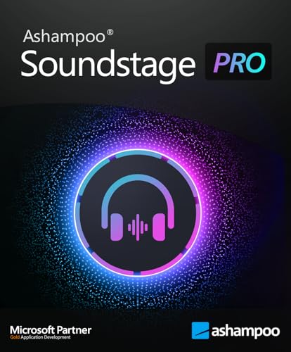 Ashampoo Soundstage Pro - Echten Surround-Sound ganz einfach über den Kopfhörer am Computer hören | 1 Gerät | 1 Benutzer | PC Aktivierungscode per Email von Ashampoo