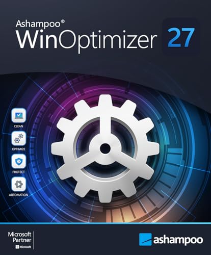 Ashampoo WinOptimizer 27 (3 User) - PC Tuning Software für ein schnelles, schlankes und sicheres Windows | 1 Gerät | 1 Benutzer | PC Aktivierungscode per Email von Ashampoo