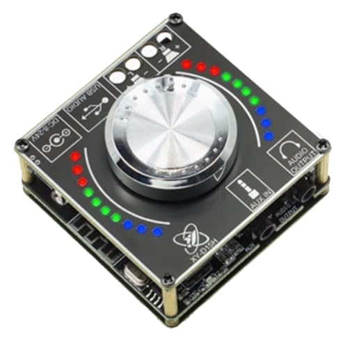 Asinfter 10W15W20W Stereo Bluetooth Audio Digital Verstärker Board Modul Lautstärke Spektrum Musik Rhythmus Licht D15H ABS von Asinfter