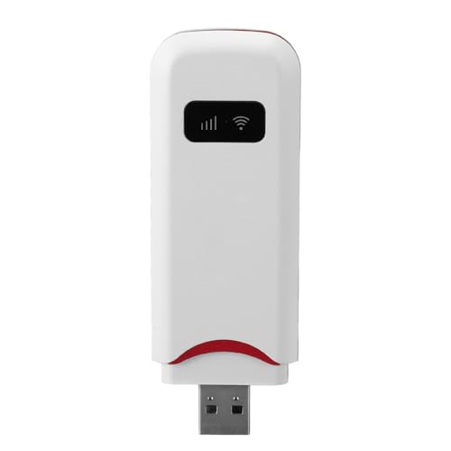 4G LTE USB-WLAN-Modem, Tragbarer Hochgeschwindigkeits-Reise-Hotspot mit SIM-Kartensteckplatz, Unterstützung für 10 Geräte, Plug-and-Play, B1/3/5-Frequenzband, 802.11 B/g/n WLAN von Asixxsix