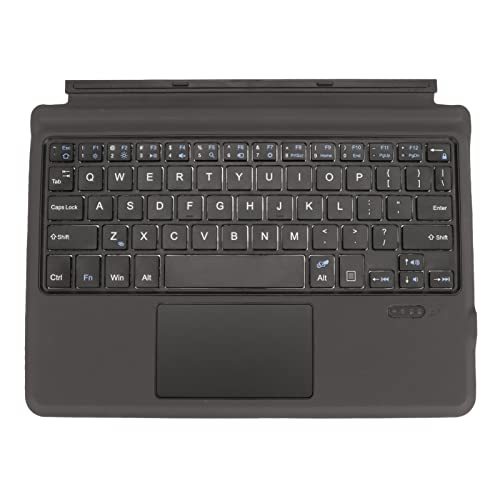 Asixxsix Bluetooth-Tastatur mit Touchpad, schlanke, leichte, wiederaufladbare Laptop-Tastatur, Faltbare Scherentastatur mit integriertem Trackpad für Go 3 für Go 2 für Go Keyboard von Asixxsix