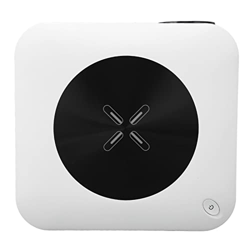 Asixxsix Tragbarer -Projektor, 2,4 G/5 G WLAN, Bluetooth 5.0, Android 9.0, Smart-Projektor, 1080P, 4K, Unterstützter Autofokus, Heimkino-Videoprojektor mit USB 2.0, HDMI, Fernbedienung von Asixxsix
